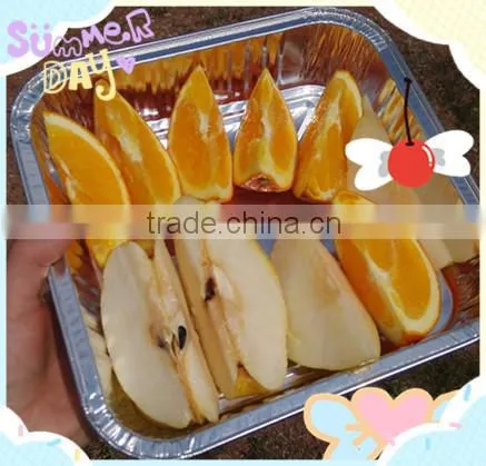 2016 hot food packaging square aluminum food container