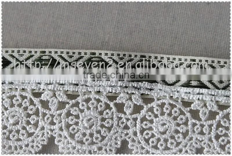 Fine quality multi color tassel wholesale Jacquard polyester flower fringe trim