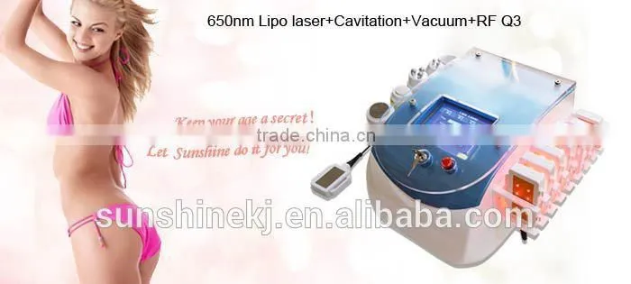 multifunctional 650nm laser cavitation liposuction for beauty salon use