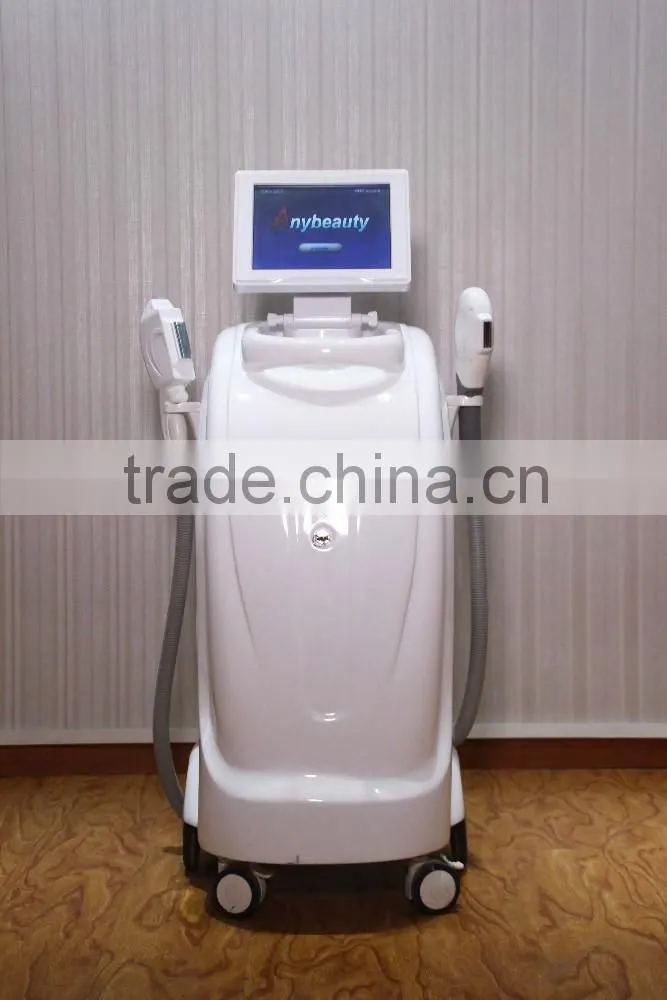 color touch screen SHR+E-light+IPL+RF beauty machine