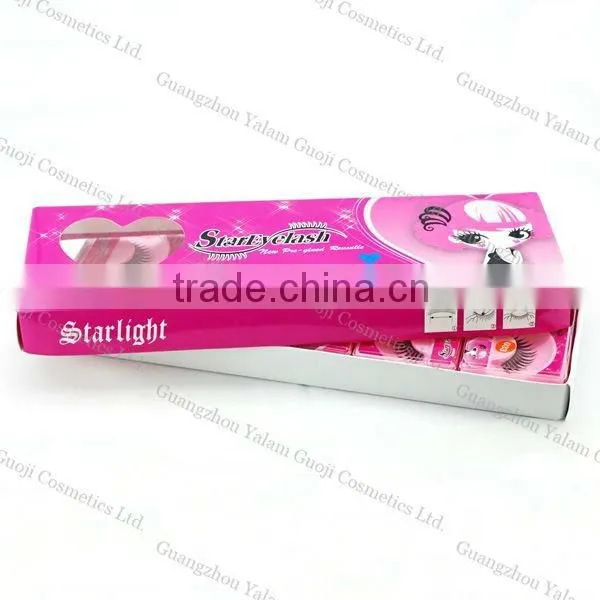 High Quality False Eyelash Extension with Glue of cosmetic