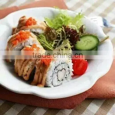 royal porcelain dinner plate ,white wavy dinner plate, flat white porcelain cake plate