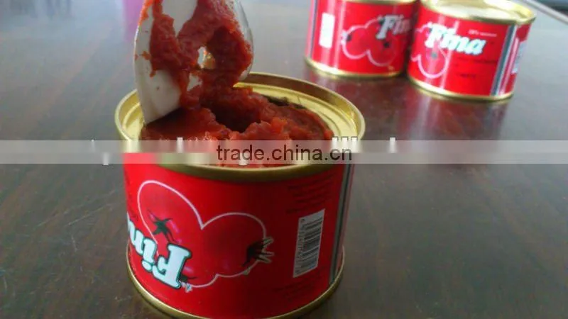 tomato paste can sizes,70g Fresh Brix 28-30% Cold Break Canned Tomato Paste