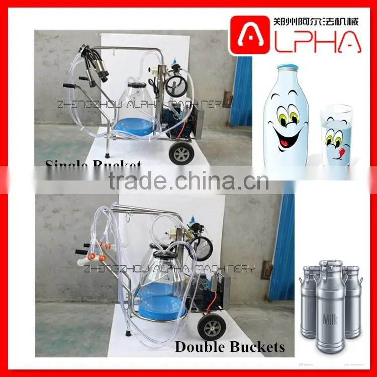 Hand operated milking machine/vacuum pump milking machine/portable milking machine FOR SALE