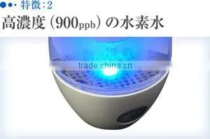Rechargeable Hydrogen Water Generator Bottle Gyms Silky Made in Japan