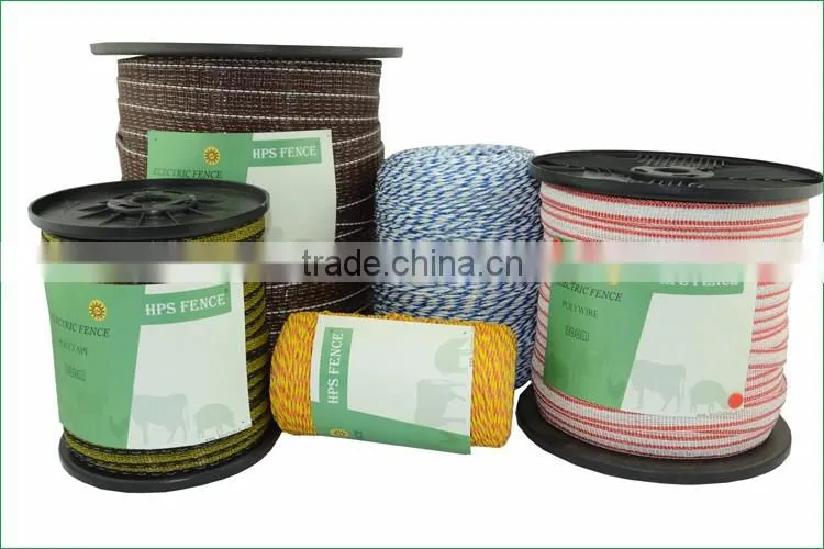 UV stabilized Electric fencing PE polytape for animal fence