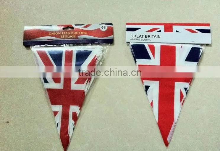 Triangle Plastic Custom Pennant Flags