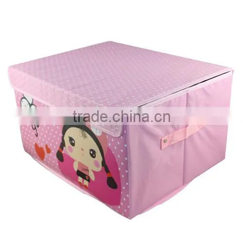 2014 Foldable Oxford Fabric Storage Box, Reusable economic wholesale collapsible badroom organizer(BBHT005)