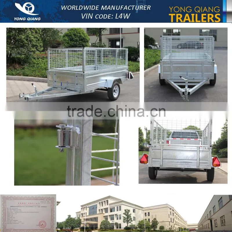 Hot Dip Galvanize Caged Trailer .Garden trailer .Farm trailer /Car tiping trailer