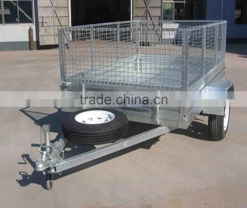 2015 new products -8x5 galvanised caged Trailer