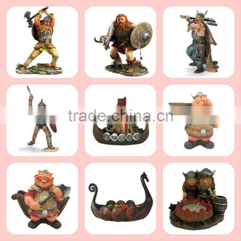 decorative resin viking candle holder
