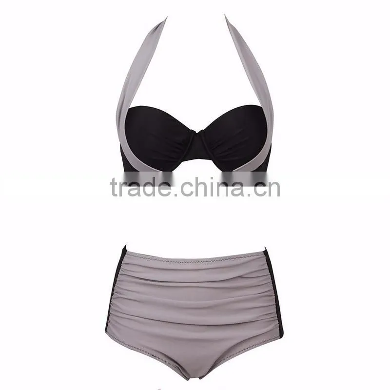 Women's Bandage Cris Cross Swimwear Push Up bating suit high waist bikini