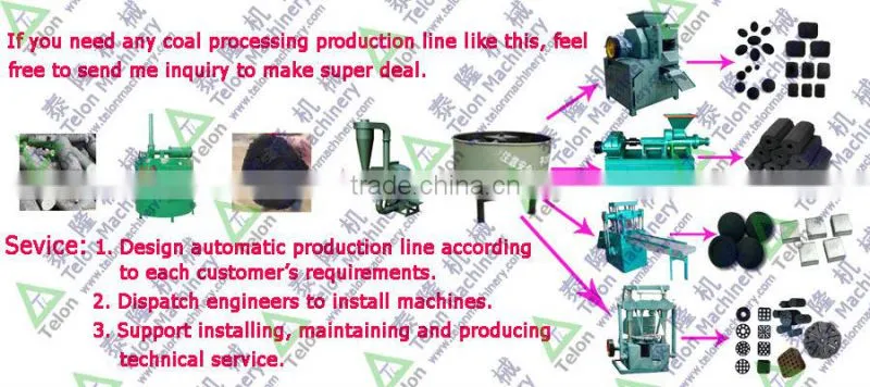 Factory sale shisha charcoal briquette machine production line