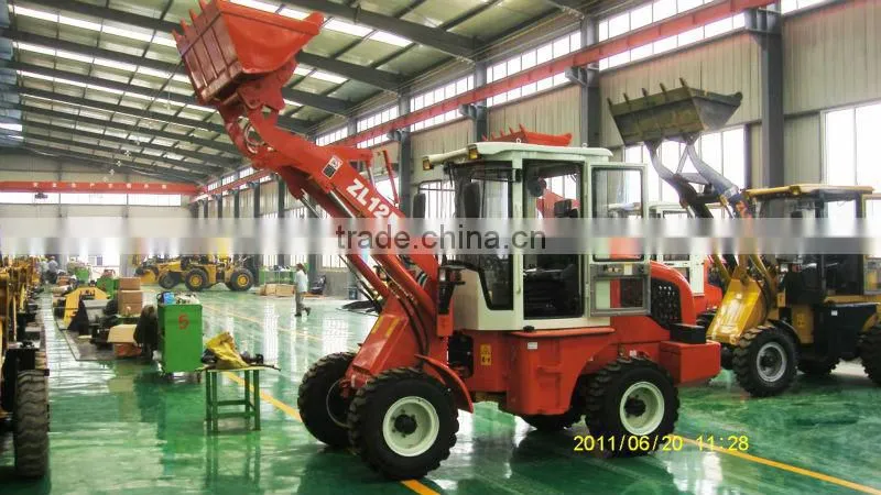 4wd 40hp tractor with front end loader and backhoe ZL12F