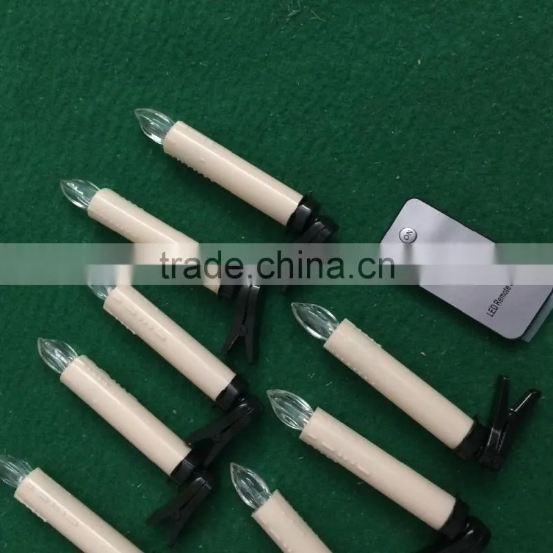 Christmas led candles with clips led taper candles with clips 10pcs led tapered candles with 10pcs clips led candle