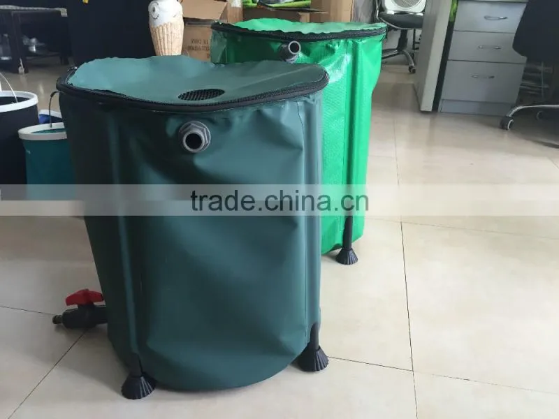 Hydroponic reservior pvc garden rain barrel/water butt