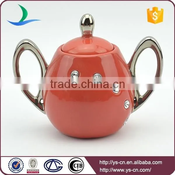 home and hotel decorative red porcelain coffee tea set