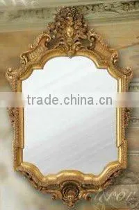 Wooden classical hand carved wall mirror, MOQ:1PCS(B70115)