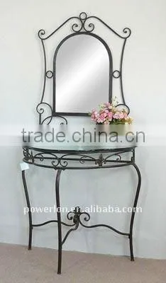 2011 New metal wall mirror frame with table