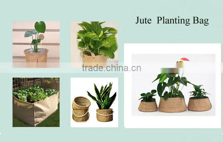 wholesale burlap fabric storage bag durable jute bag
