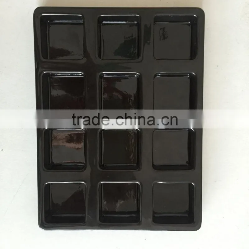 Disposable customized plastic chocolate tray with compartment