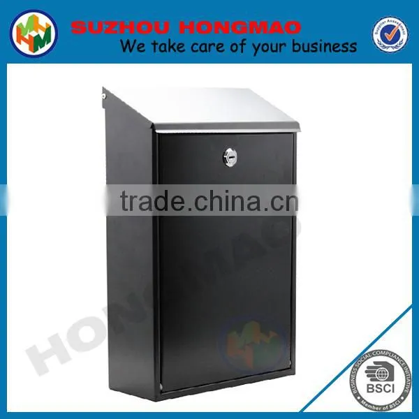 Galvanized steel postbox on promotion