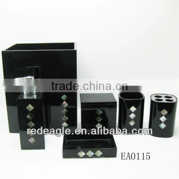 wholesale cheap modern polyresin bath accessories