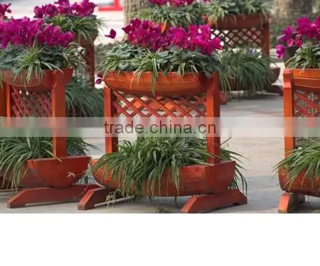 Arlau Outdoor street wooden flower pot