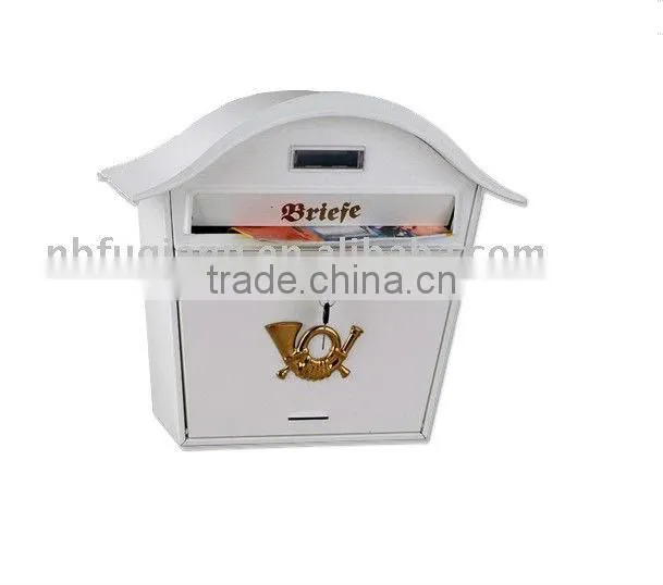 FQ-176 Metal Wall Mounted Mailbox,stainless steel mailbox,American mailbox,four colors available