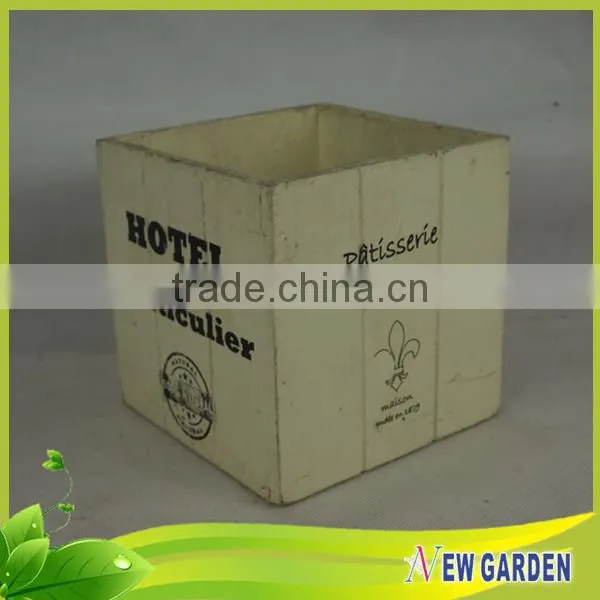 Fashionable Decorative Hand Craft Retangle Basket Wood/Wooden planter