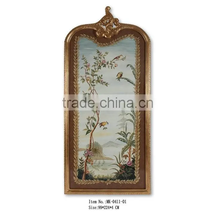 Hand Drawing/Painting with gold leaf frame