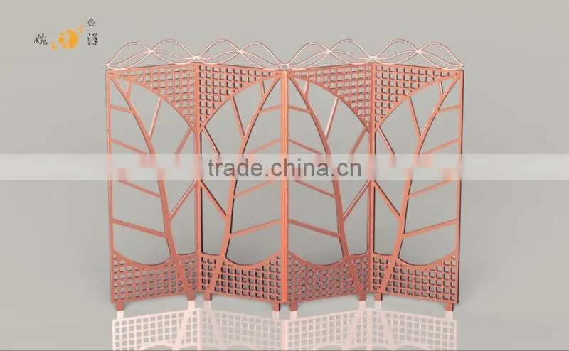 Continental restaurant decoration hollow with pulley metal screen