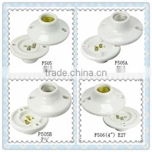 Factory outlet---E27 Edison screw ceramic lamp holder
