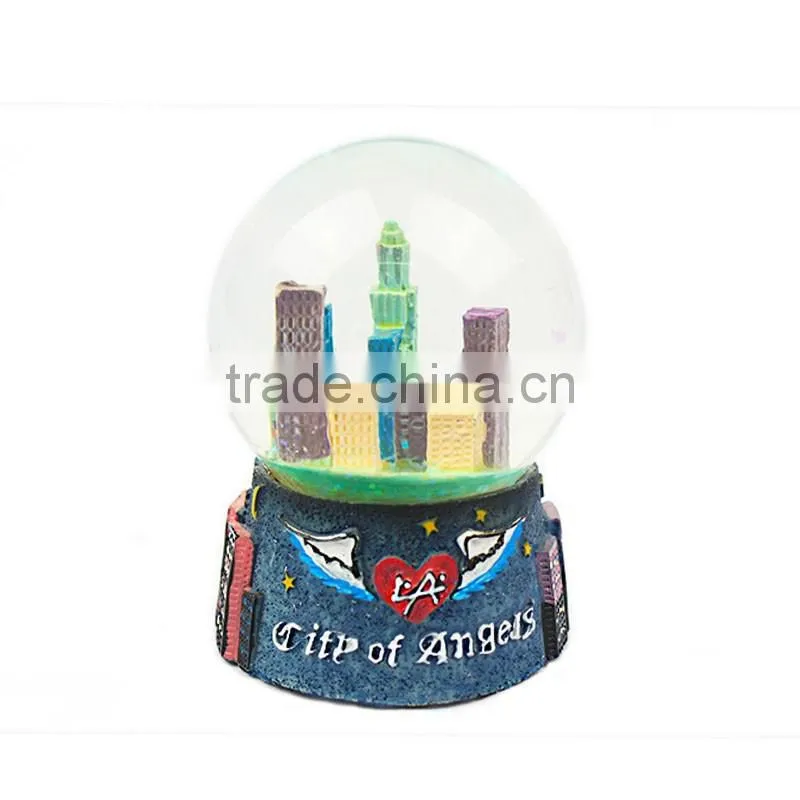 resin souvenir glass snow globe