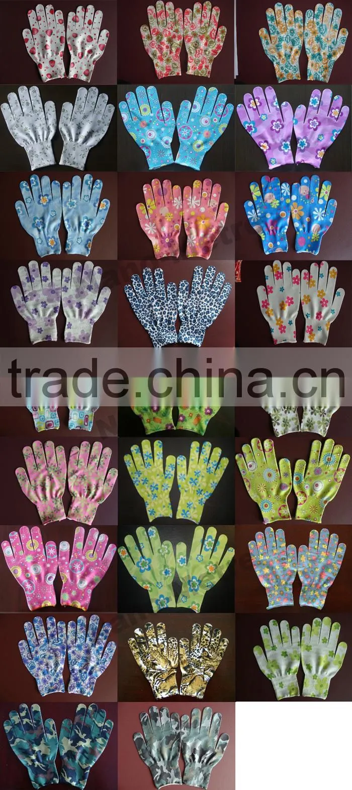 NMSAFETY 13g pu garden glove china pu work gloves for sale