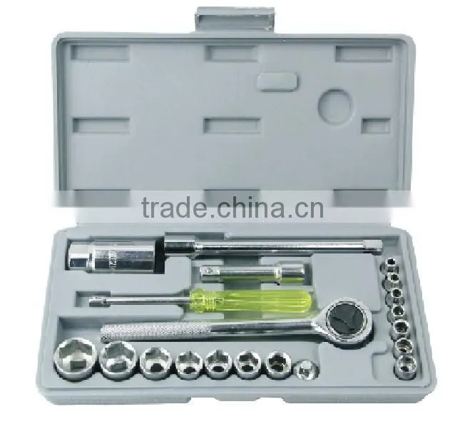 21 pcs Socket Set 1/4"&3/8" / Hand Tools Set