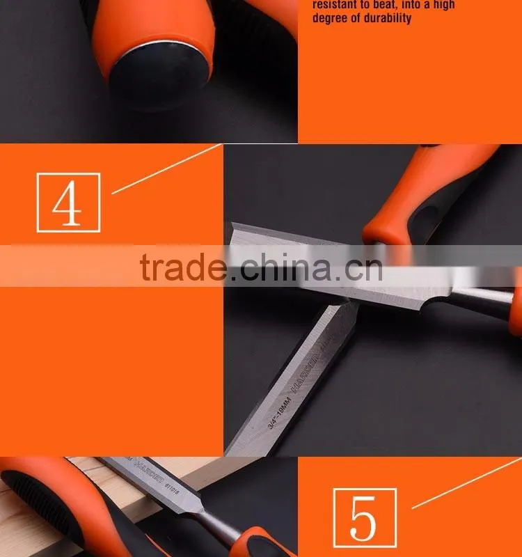 Double Color Durable Woodwork Wood Carving Chisel Set