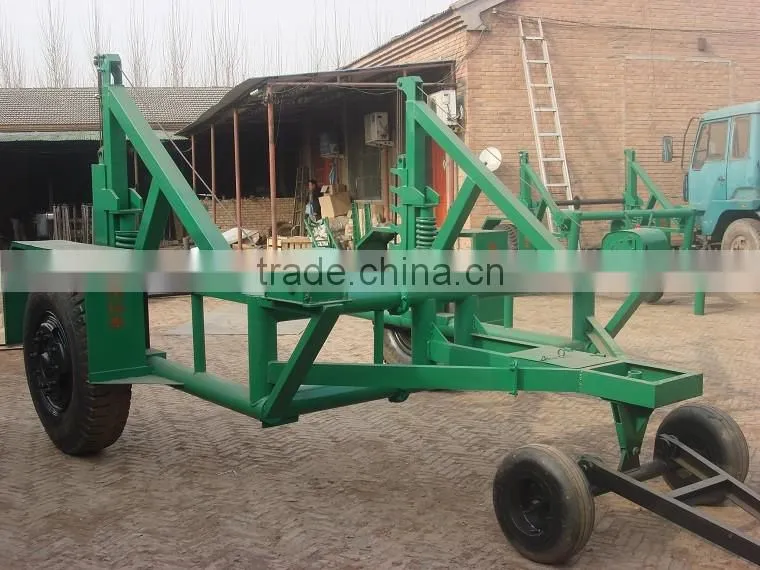 China 10T Hydraulic Cable Drum Trailer best seller / 3-10T cable reel laying Tools Manufacturer