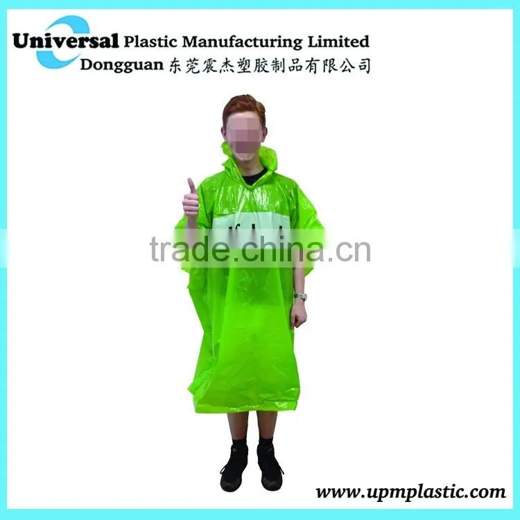 Plastic raincoats for outdoor events