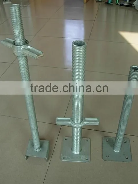 Scaffolding parts type adjustable screw jack base for sale
