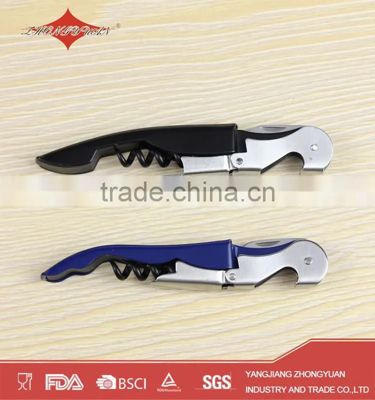 Dark blue high quality wine corkscrew funny