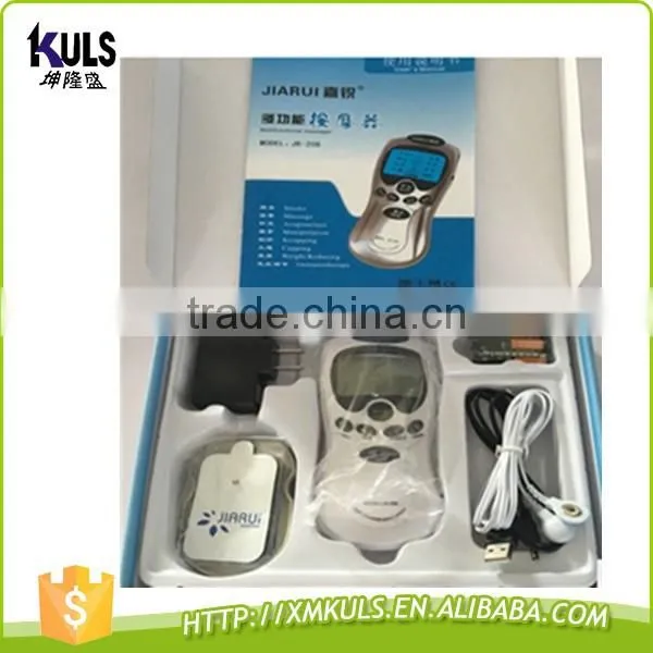 Household Heath Tool Digital Meridian Therapy Massager Electronic pulse massager Acupuncture Two output body massager