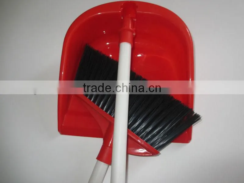 Cleaning tools plastic broom and dustpan set