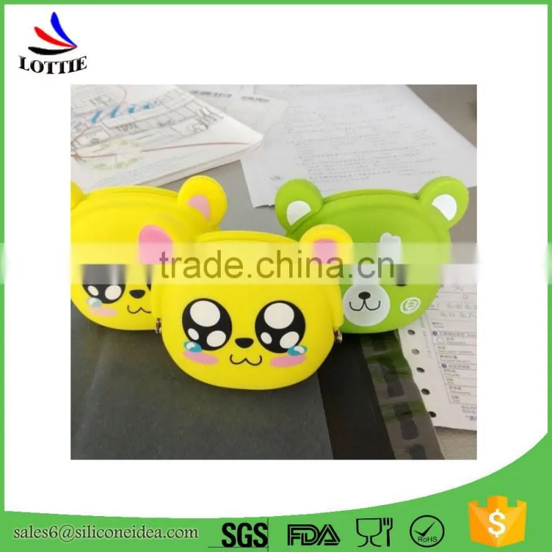 Lottie supply Silicone Rubber Coin Purse