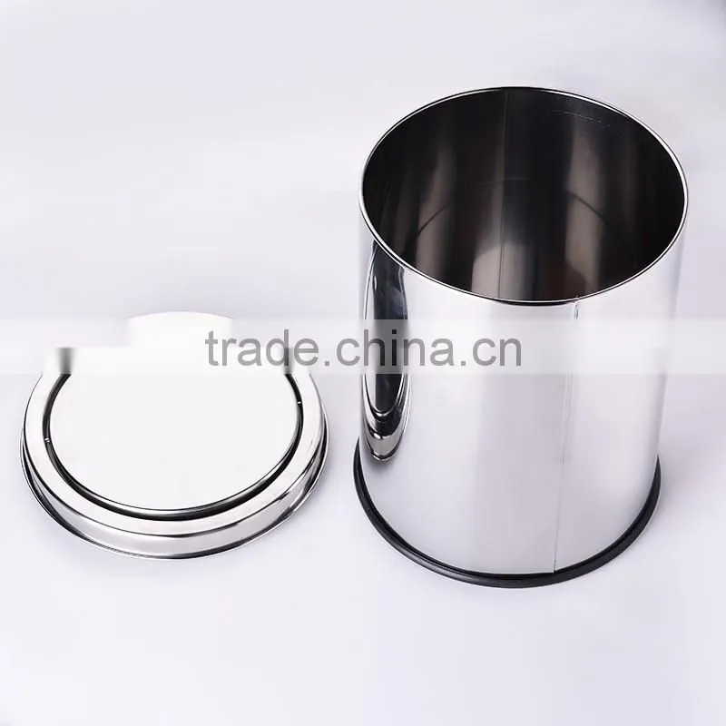 Office Recycling Garbage Bin With Swing Cover