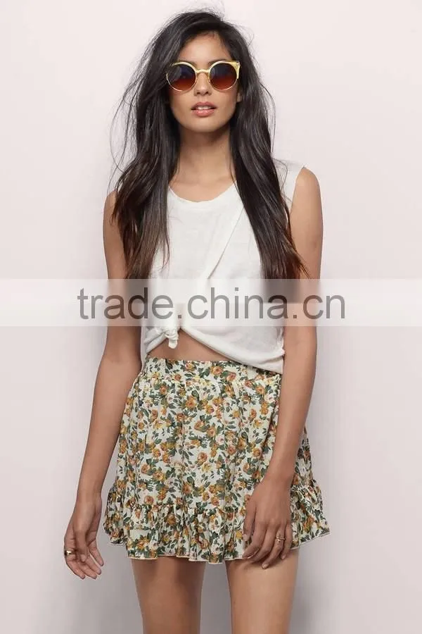 Wholesale New Style Hot Sales Girl Short Pants Customized Womens Loose Fit Summer Floral Printed Cheap Beach Shorts