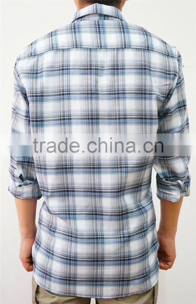 100% cotton yarn dye long sleeve shirt, men long sleeve shirt, spring/fall shirt