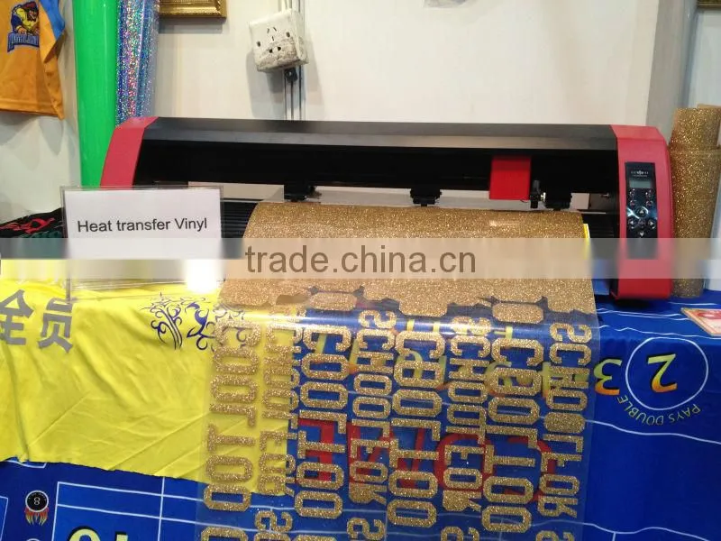 High quality PU/PVC/Flock Heat transfer vinyl cutting plotter/plotter cutting