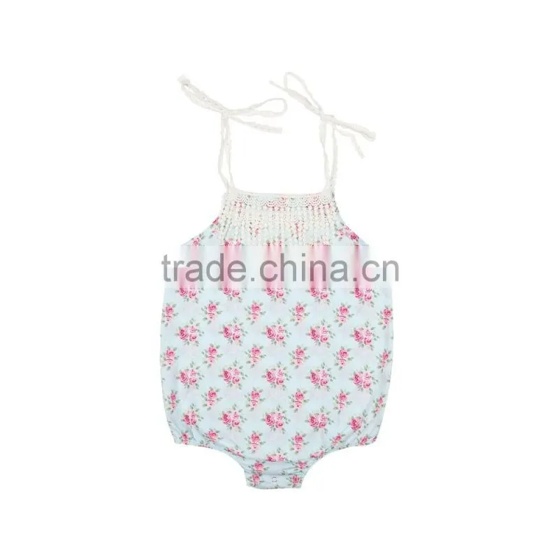 organic baby clothes baby products wholesale baby onesie floral lace romper