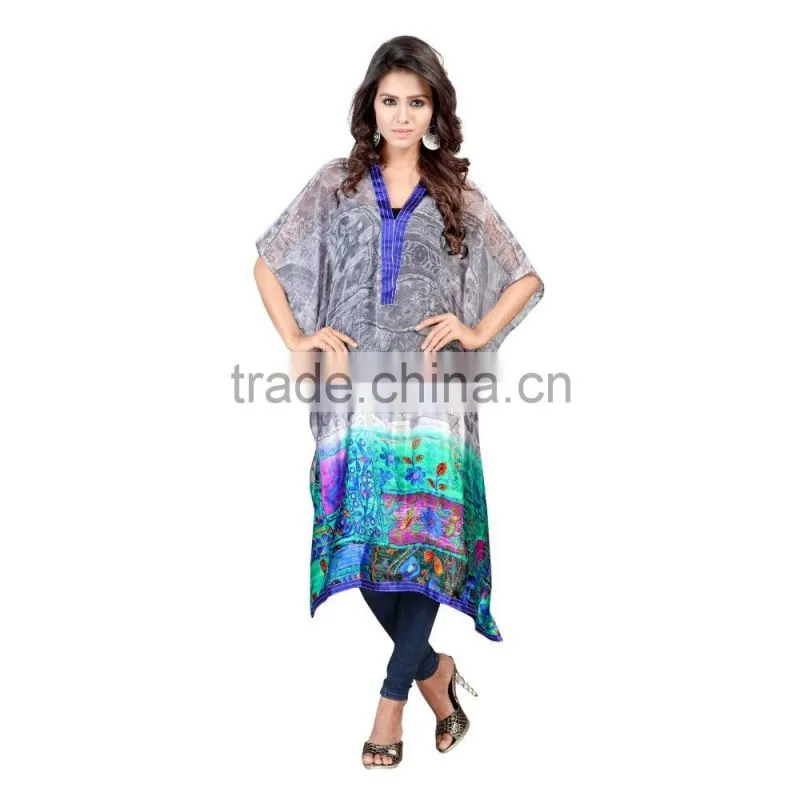 Custom 100% Polyester Print Beach Kaftan 2016/Woman Resort Wear from Alibaba India